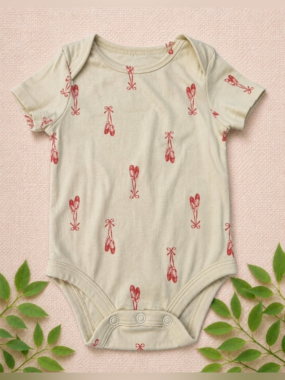 Carter’s Ballet Slipper Onesie – Size 3M